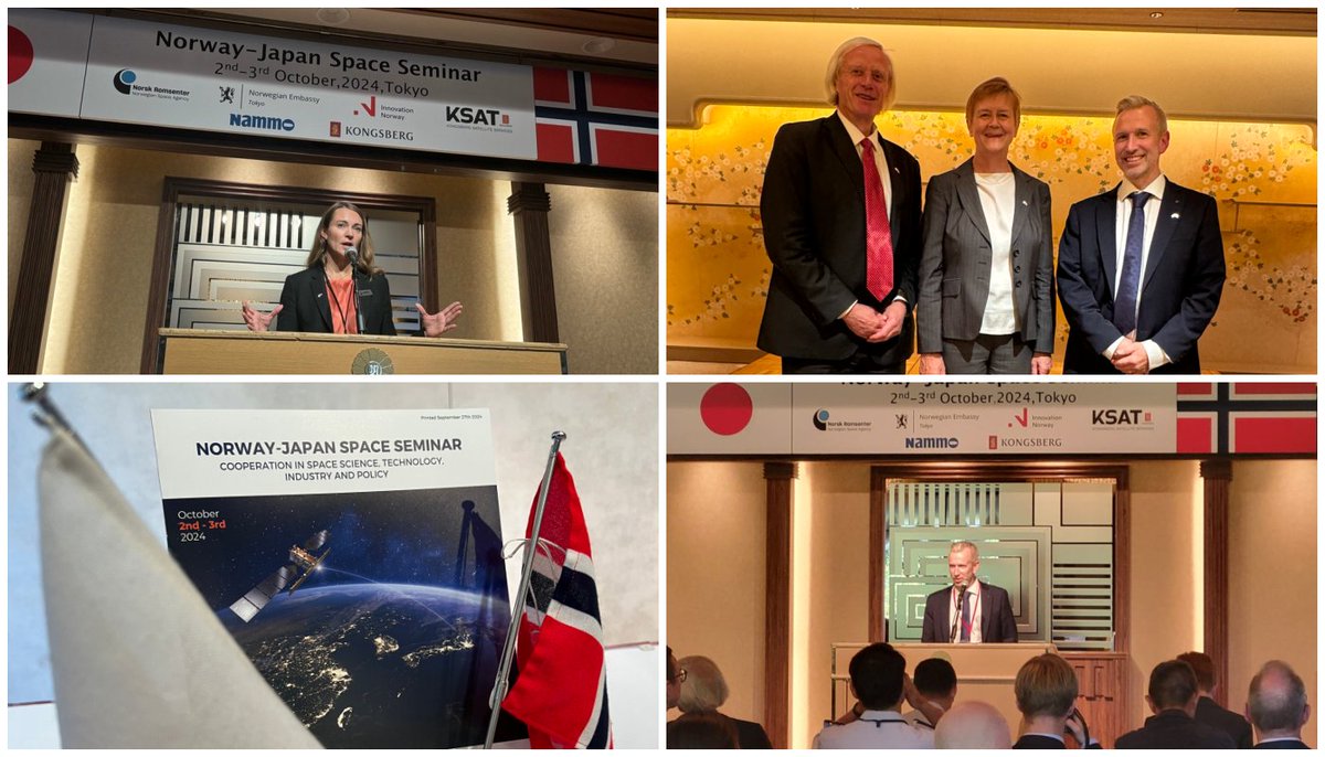 Our Tokyo Office officially opened this week! 👏It was marked by a two–day Space Seminar for Norway and Japan, hosted by <a href="/Romsenteret/">Direktoratet for romvirksomhet</a> and <a href="/NorAmbTokyo/">Kristin Iglum</a>, in partnership with <a href="/InnovasjonNorge/">Innovasjon Norge</a> &amp; KSAT. The office is led by representative Director for Japan <a href="/KennethOlafsson/">Kenneth Olafsson</a>