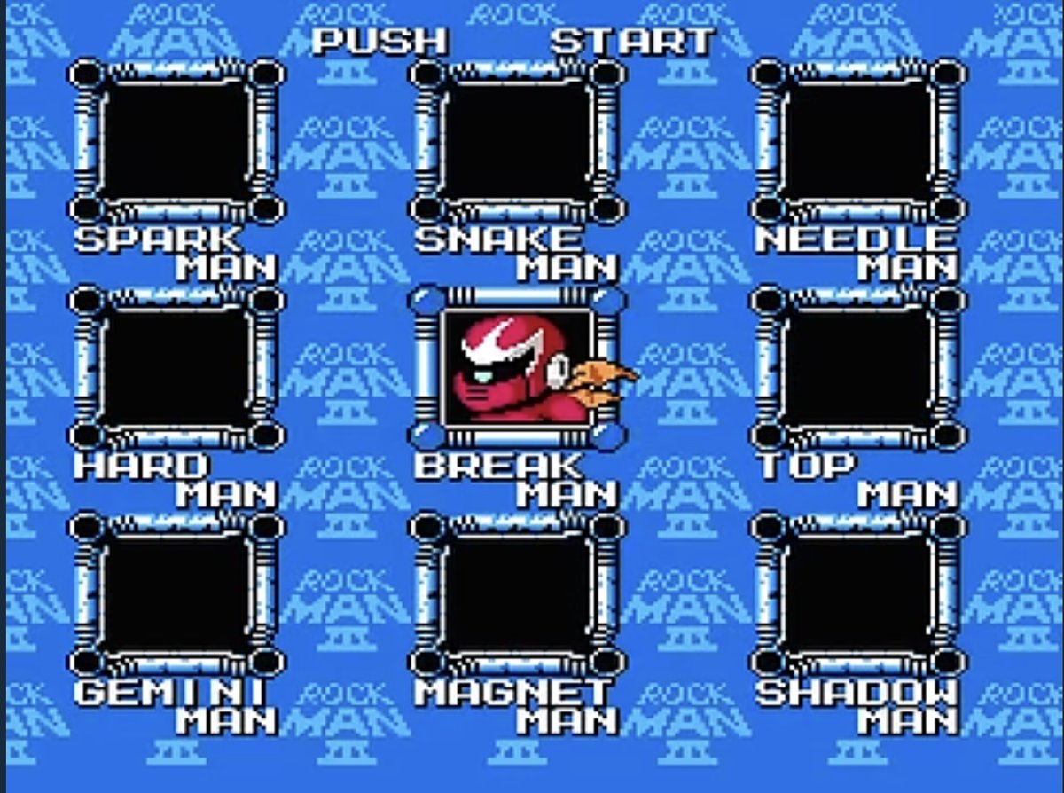 👆これの原文がこちら👇

ブレイクマンは、日本の『ロックマン3』にも登場します。「アステロイドブルース」を描く際に、すでに『ロックマン3』を題材にすることは決めていたので、ブレイクマンも当然描こうと考えていました。 