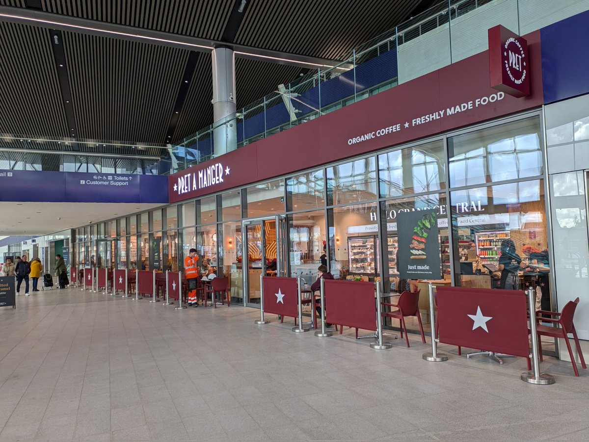murphysurveyors's tweet photo. Pret is now open in Belfast Grand Central station.....got lunch on the way this morning. https://t.co/KAIl9eVTCC