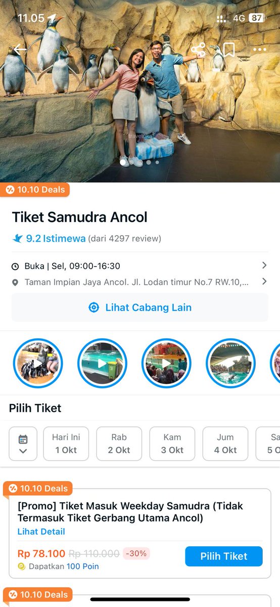 Klw udh gajian mending healing dulu guys, ini ada promo Traveloka 10.10 Travel Fest = liburan hemat. Ada diskon s.d 50% untuk tiket, hotel, dan banyak lagi, Special Hour jam 19:00-21:00 biar diskonnya lebih besar #Traveloka1010TravelFest