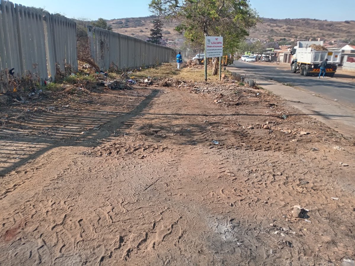ActionSATshwane's tweet image. ActionSA Tshwane Caucus recently posted a disturbing video of the illegal dumping at Atteridgeville Cemetery along Maunde Street. Thanks to the intervention of Acting Mayor @nasiphim the illegal dumping has been cleared. #WeAreLed