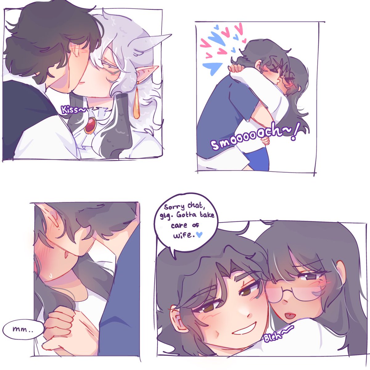 Theiixyy's tweet photo. smooches https://t.co/felNQurZsG