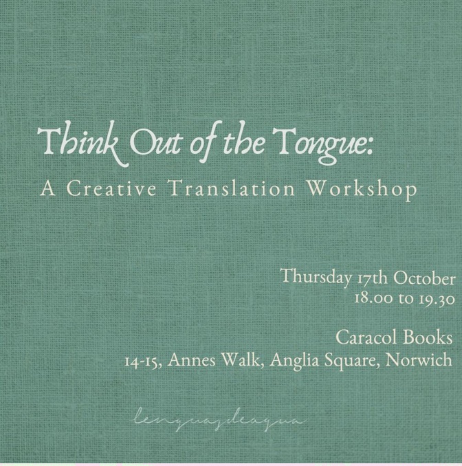 ANTIUNIVERSITY NOW (@antiuniversity) on Twitter photo Think Out of the Tongue <a href="/CaracolBooks/">Caracol Books</a> - email lenguasdeagua@gmail.com with subject ‘Creative Translation Workshop’ for free ticket!
festival.antiuniversity.org/events/think-o… Think Out of the Tongue <a href="/CaracolBooks/">Caracol Books</a> - email lenguasdeagua@gmail.com with subject ‘Creative Translation Workshop’ for free ticket!
festival.antiuniversity.org/events/think-o…