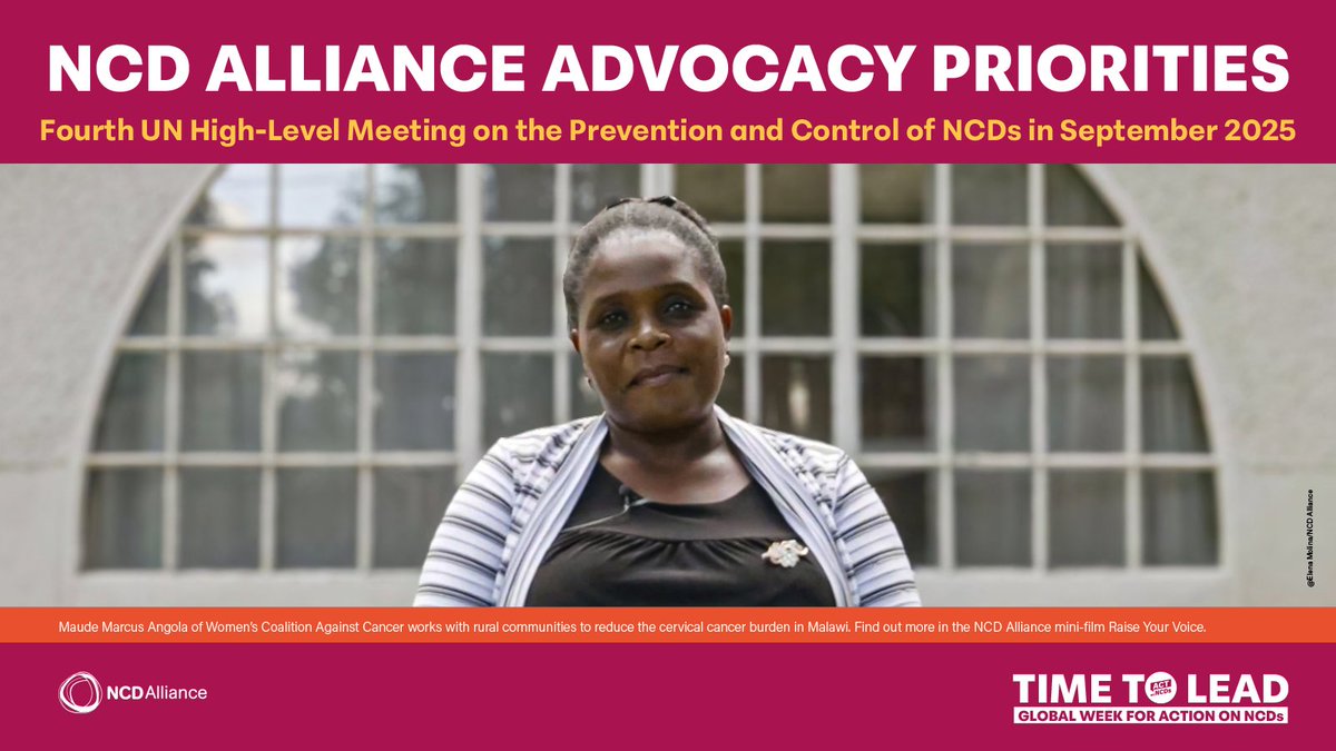 ncdalliance's tweet photo. 📢We call on world leaders to track, measure, and fulfil commitments on NCD prevention and care in the lead-up to 2025, 2030, and beyond.

Explore our advocacy priorities for the UN #HLM on #NCDs in September 2025 &amp; join our #CallToLead for governments 👉https://t.co/6KnYcmq8RR https://t.co/anas0P6jWA