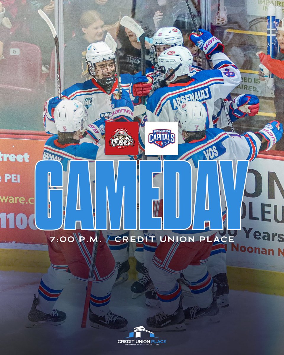 IT’S GAMEDAY! Your <a href="/SsideCapitals/">Summerside Capitals</a> take on the Pictou County Crushers inside the Island Petroleum Energy Centre at 7:00 PM! 

If you're heading to the game, please keep these key tips in mind:

1/2