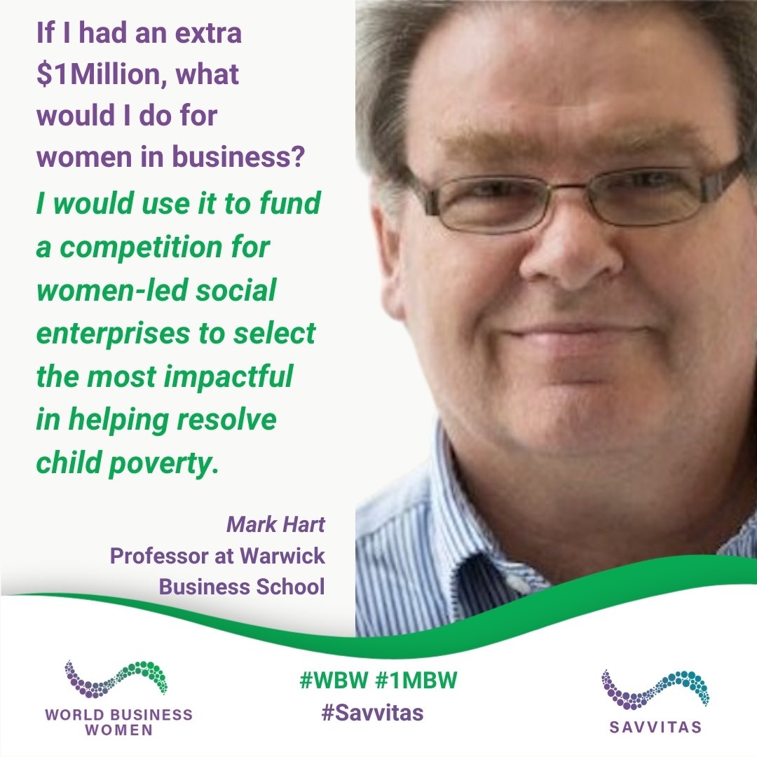 As we anticipate the launch of #1MBW, we’re highlighting answers to: “What would you do with $1M for women in business?”

Mark Hart’s focus showcases how innovative solutions can address critical social issues while supporting women in business. 

#1MBW 
#SocialImpact 
#WBWDay