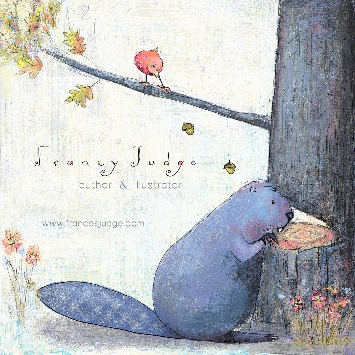 I love fall...here is my illustration for October #KidLitArtPostcard day. #kidlit #kidlitart #illustration 

I love writing and illustrating whimsical picture books with cute characters, humor and heart.
Seeking representation.
If you are on Bluesky, please connect (@ francyart)