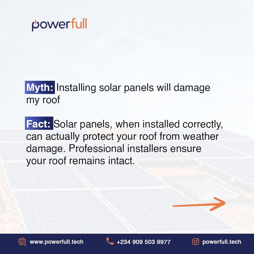 powerfull_tech's tweet photo. What Solar Myths have you heard and believed? Think solar needs a lot of upkeep? Or that it only works during the day? Swipe through as show you what is true and what is not.
 #Solar #CleanEnergy #Powerfull https://t.co/5vXxibBhOH