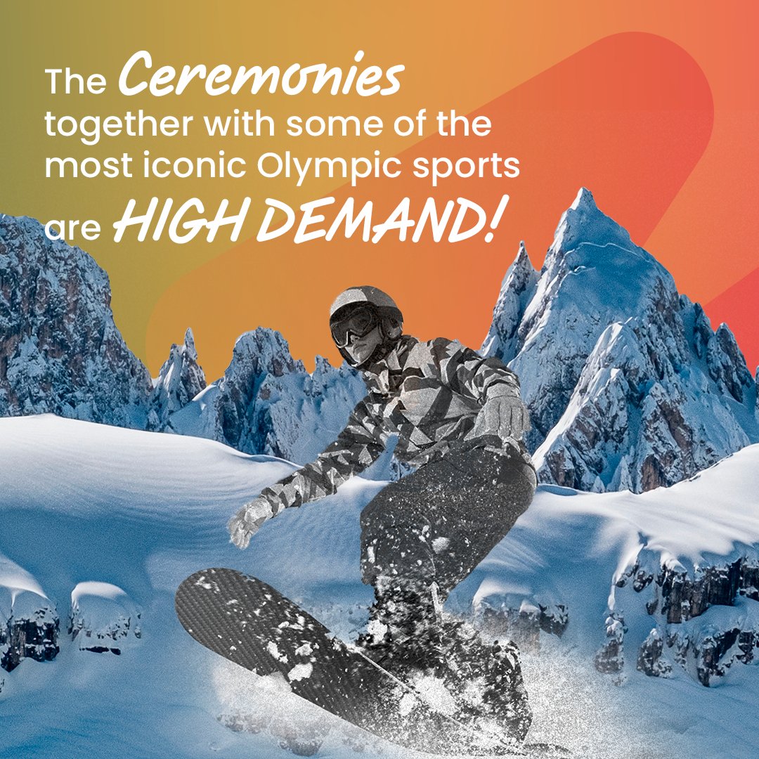 giochiolimpici's tweet photo. Tickets prices for Milano Cortina 2026 have been revealed and the ticket registration process is now open for the upcoming Olympic and Paralympic Winter Games!

#MilanoCortina2026 #Olympics #Paralympics
@iocmedia
