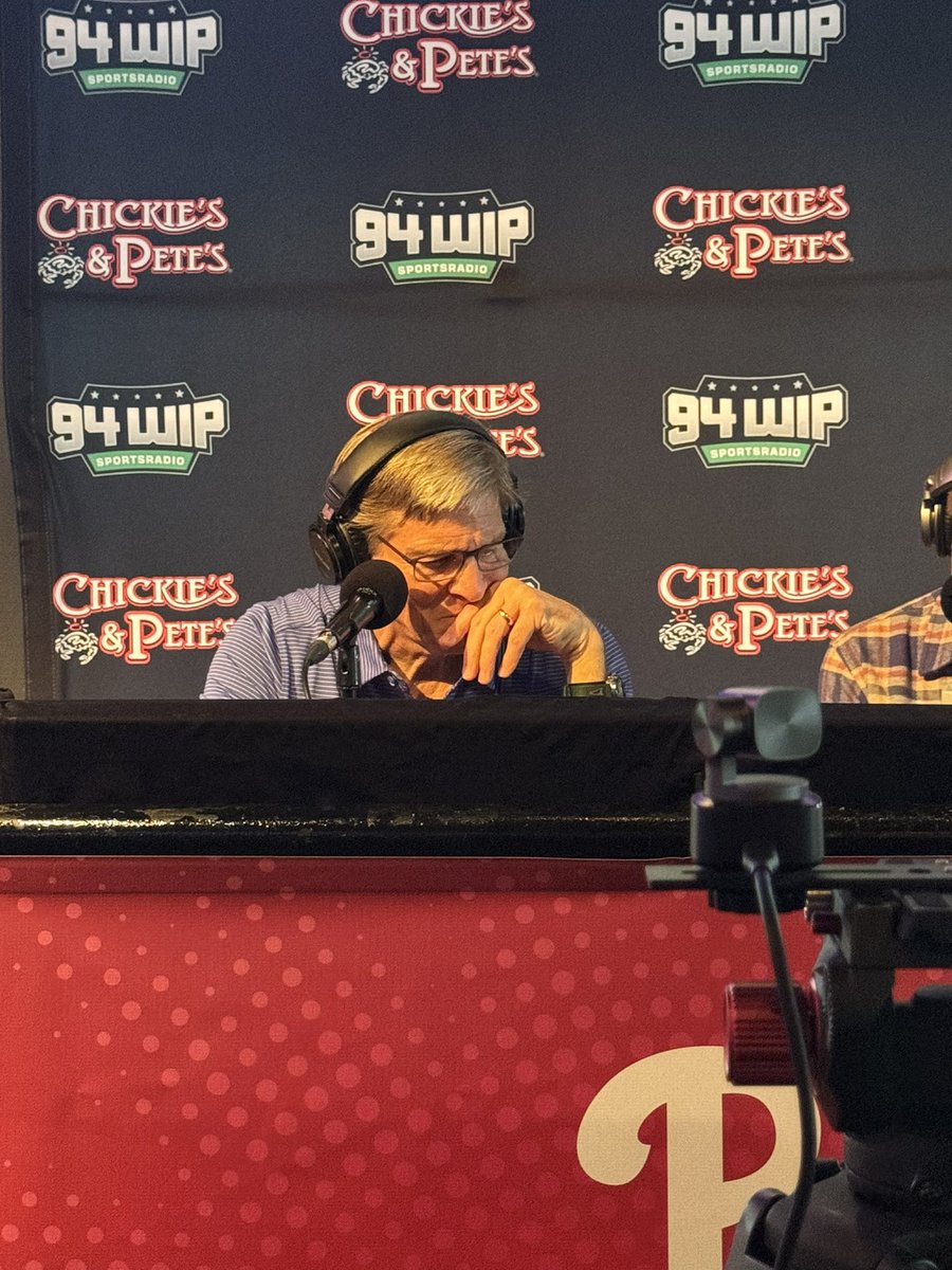SportsRadioWIP's tweet image. Phillies managing partner John Middleton gets emotional while listening to our postseason montage. 

Middleton: “Goosebump moments. That’s a replay of my life…That [background] reaction [from the fans] that’s why my job is important. That’s my mission in life.”

One of us. 🥹 ❤️