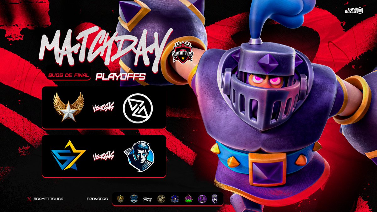 Liga Gametos - Clash Royale (@gametosliga) on Twitter photo MATCHDAY | PLAY OFFS 🔥
8vos de Final
El día de hoy finalizamos la ronda de eliminación directa con 2 partidos emocionantes🥵
⚔️ | @Allstarleg Vs <a href="/AscentGamingGG/">ᴀꜱᴄᴇɴᴛ ɢᴀᴍɪɴɢ</a>
🕓 | 3pm 🇲🇽 | 11pm 🇪🇦
⚔️ | <a href="/FiveStarsCR_/">Five Stars</a> Vs <a href="/ArquerosEsports/">Arqueros Esports</a>
🕓 | 3pm 🇲🇽 | 11pm 🇪🇦
Buena suerte 🤞
#GametosCup ⭐ MATCHDAY | PLAY OFFS 🔥
8vos de Final
El día de hoy finalizamos la ronda de eliminación directa con 2 partidos emocionantes🥵
⚔️ | @Allstarleg Vs <a href="/AscentGamingGG/">ᴀꜱᴄᴇɴᴛ ɢᴀᴍɪɴɢ</a>
🕓 | 3pm 🇲🇽 | 11pm 🇪🇦
⚔️ | <a href="/FiveStarsCR_/">Five Stars</a> Vs <a href="/ArquerosEsports/">Arqueros Esports</a>
🕓 | 3pm 🇲🇽 | 11pm 🇪🇦
Buena suerte 🤞
#GametosCup ⭐
