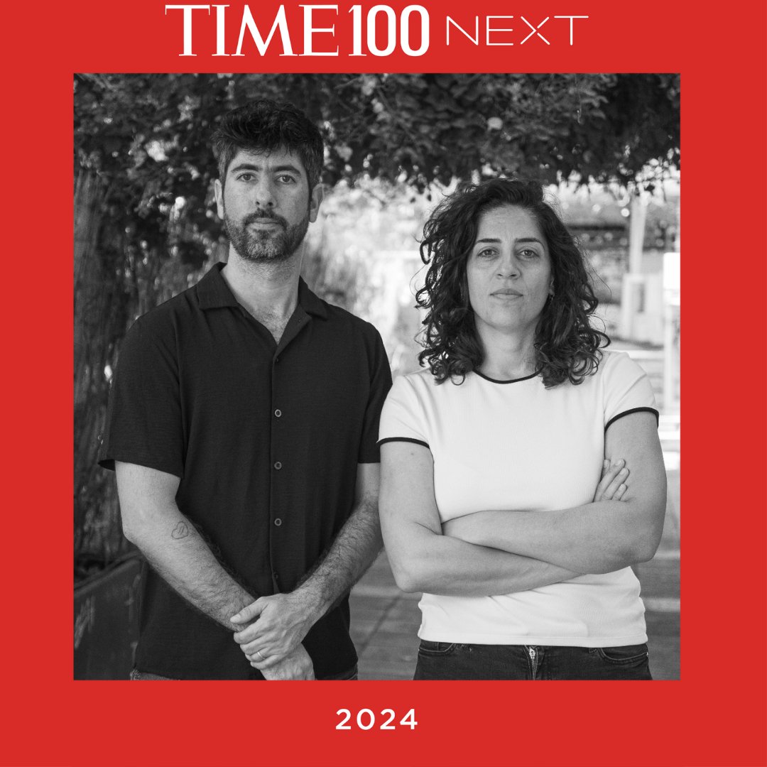 Proud to be included, together with my partner <a href="/DaoodRula/">🟣Rula Daood رُلى داوود רולא דאוד</a>, in the 2024 #TIME100NEXT list. Our fight is for peace, for a reality of no more bloodshed, war and occupation. A reality in which we're all free, eqaul, independent &amp; safe. Jews &amp; Palestinians.

time.com/next