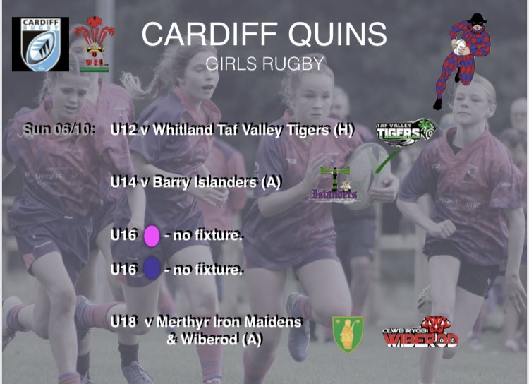 Quins Girls Rugby (@quinsgirlsrugby) on Twitter photo Hereโs our <a href="/QuinsGirlsRugby/">Quins Girls Rugby</a> <a href="/CardiffQuinsRFC/">Cardiff Quins RFC</a> fixtures for this w/e. Any U16 G sides find themselves ๐for a fixtureโฆ give us a try ๐.
#girlsrugby ๐ด๓ ง๓ ข๓ ท๓ ฌ๓ ณ๓ ฟ๐ Hereโs our <a href="/QuinsGirlsRugby/">Quins Girls Rugby</a> <a href="/CardiffQuinsRFC/">Cardiff Quins RFC</a> fixtures for this w/e. Any U16 G sides find themselves ๐for a fixtureโฆ give us a try ๐.
#girlsrugby ๐ด๓ ง๓ ข๓ ท๓ ฌ๓ ณ๓ ฟ๐