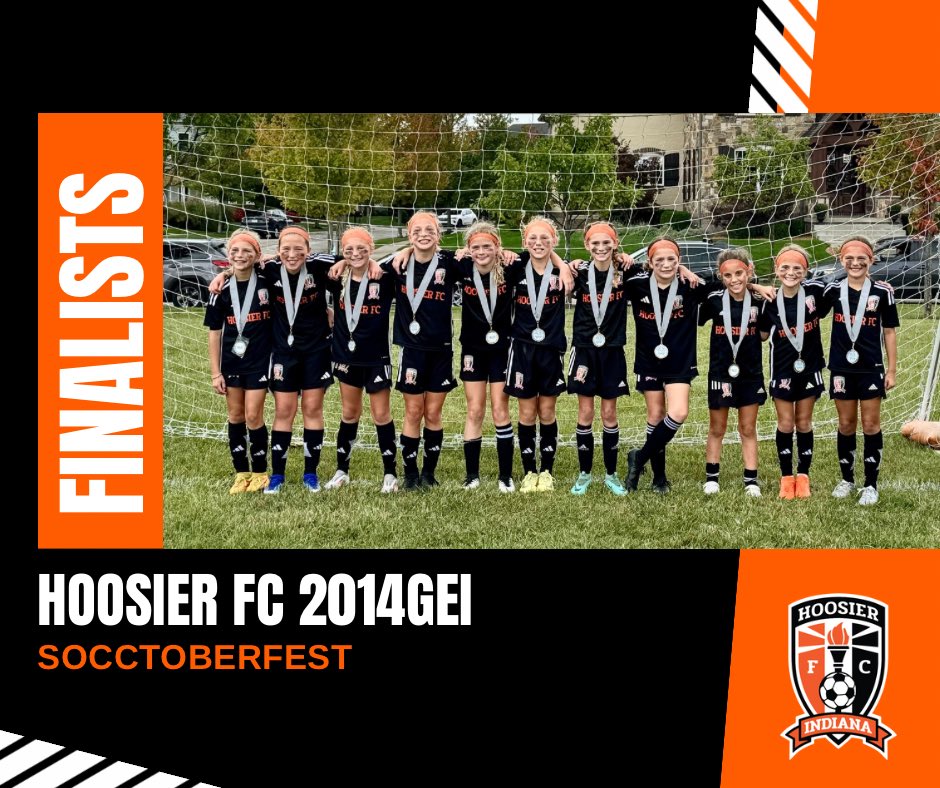We had a lot of success at last weekends 2024 Socctoberfest with 2 champions and 1 finalist. 

Please help us to celebrate all of our Hoosier FC athletes that participated so well! 

#developmentmatters #itsahoosierthing #hfcfamily🧡⚽️🖤