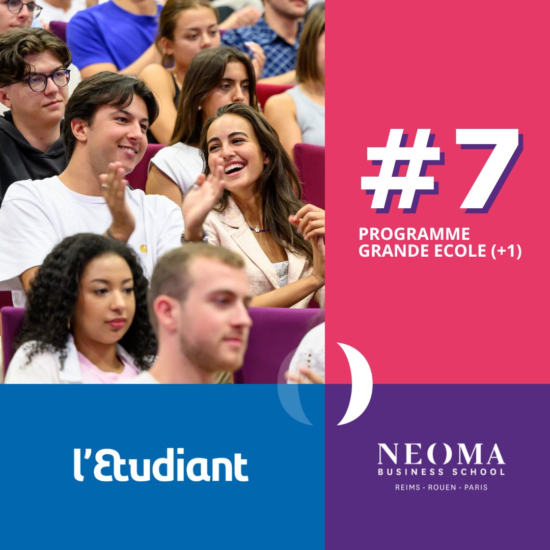 NEOMA Business School (@neomabs) on Twitter photo đąClassement 2025 de <a href="/letudiant/">l'Etudiant</a> : NEOMA gagne une place et se classe au 7e rang du classement global. đ
Notre Programme Grande Ecole obtient de bons rĂ©sultats sur lâexcellence acadĂ©mique, lâinternational et lâenvironnement grĂące au label DD&RS.
letudiant.fr/classements/cl⊠đąClassement 2025 de <a href="/letudiant/">l'Etudiant</a> : NEOMA gagne une place et se classe au 7e rang du classement global. đ
Notre Programme Grande Ecole obtient de bons rĂ©sultats sur lâexcellence acadĂ©mique, lâinternational et lâenvironnement grĂące au label DD&RS.
letudiant.fr/classements/clâŠ