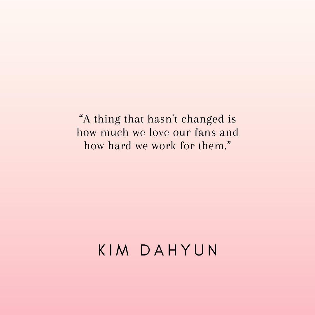 TWICE_quotes's tweet photo. “A thing that hasn't changed is how much we love our fans and how hard we work for them.”
  - KIM DAHYUN

#Dahyun #다현 #TWICE #트와이스 @JYPETWICE https://t.co/rCpoAj95ri