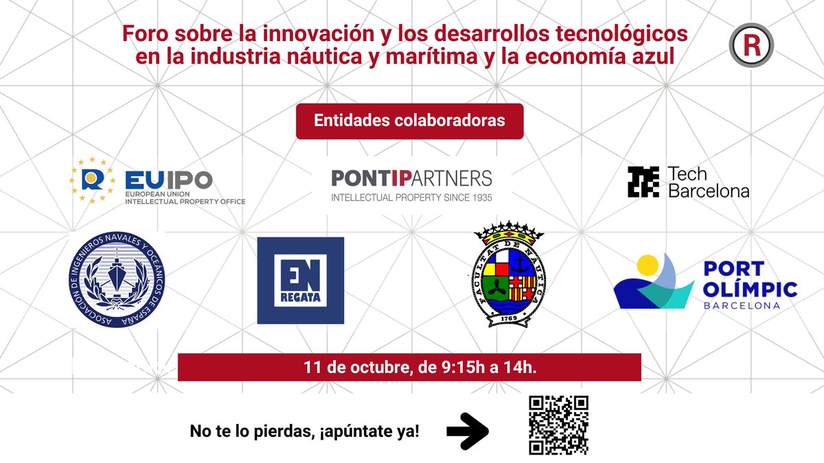 ¿Ya sabes quién participa como ponente en nuestro foro de la innovación en la industria náutica y marítima y la economía azul?

¿Quieres asistir? No esperes más, inscríbete gratuitamente aquí: forms.gle/FkYr6goLDS9Z9M…

#Ponti