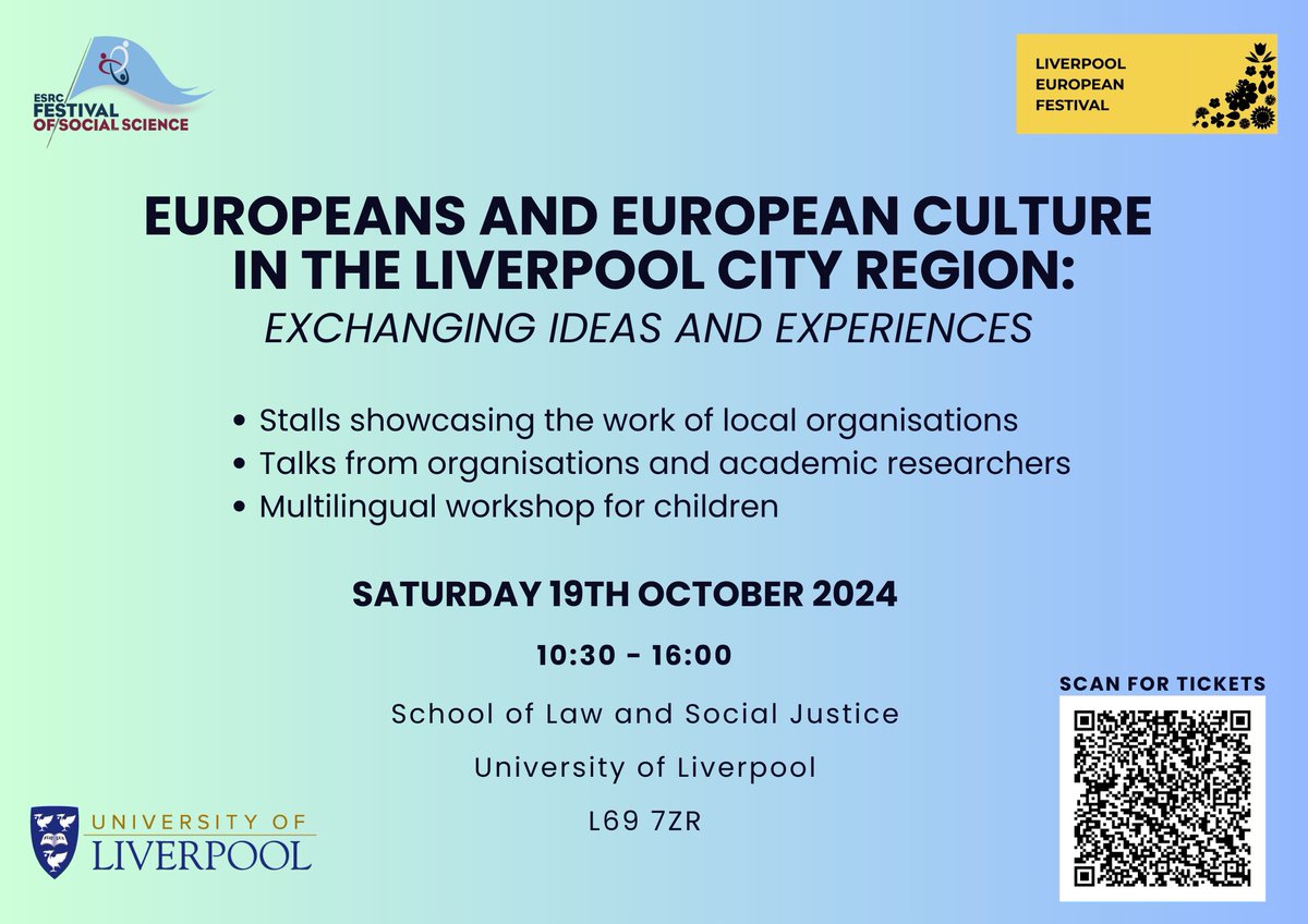 Steph Connor (@stephconnoruol) on Twitter photo <a href="/livuniHSS/">Humanities & Social Sciences @ Uni of Liverpool</a> <a href="/LivUniHSS_PGR/">UoL Humanities and Social Sciences PGR</a> <a href="/livunilanguages/">Liv Uni Languages</a>
ticketsource.co.uk/university-of-… <a href="/livuniHSS/">Humanities & Social Sciences @ Uni of Liverpool</a> <a href="/LivUniHSS_PGR/">UoL Humanities and Social Sciences PGR</a> <a href="/livunilanguages/">Liv Uni Languages</a>
ticketsource.co.uk/university-of-…