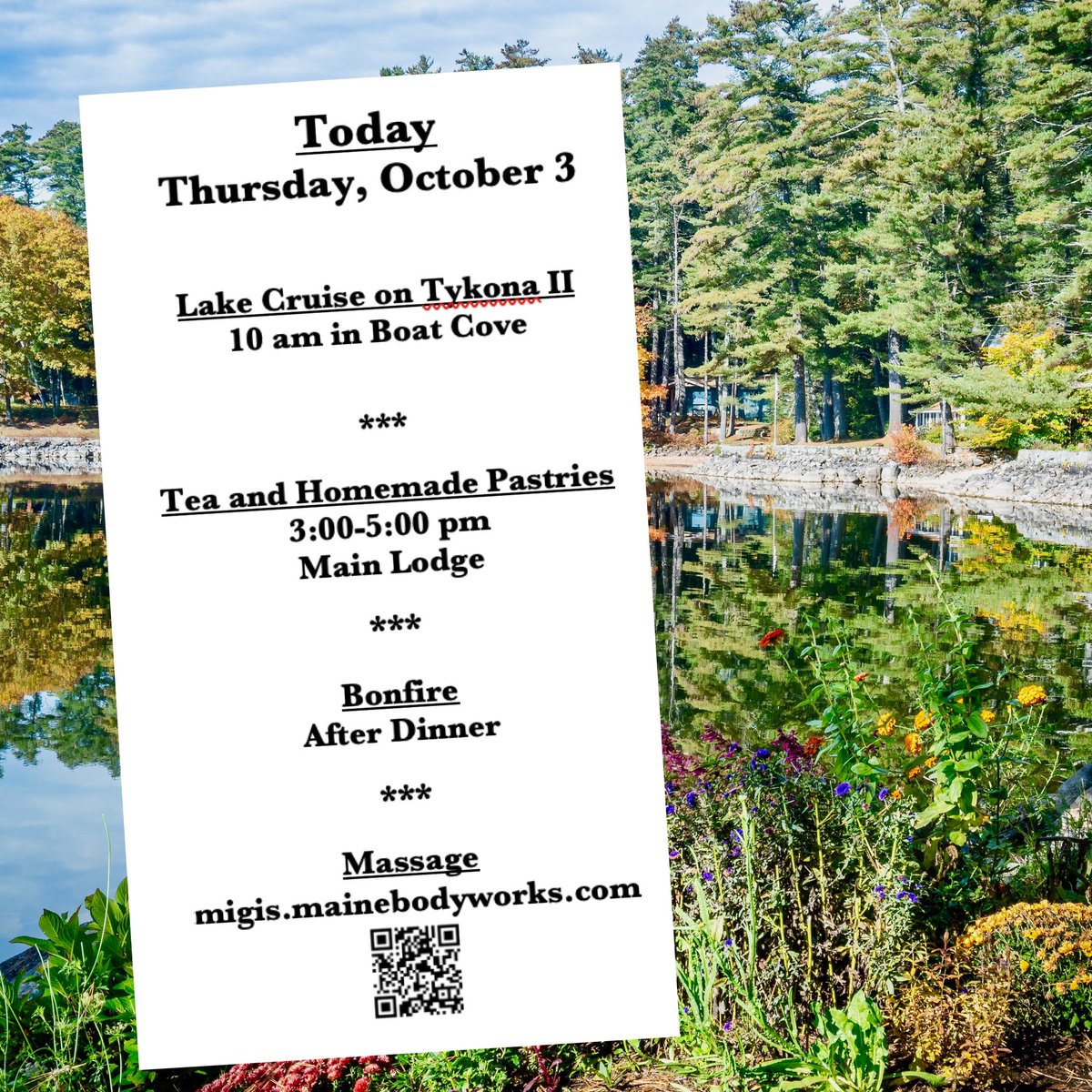 Smooth sailing at 10. 🍁 #Migis #SebagoLake #mainefamilyvacation #mainetheway
#allinclusiveresort
#mainething #Tykonall #bringyourappetite #fullAmericanplan