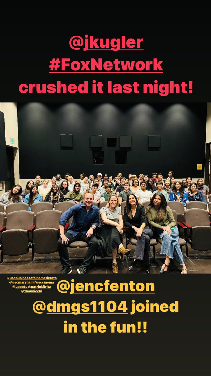 TheDragonFeeder's tweet photo. Another fun evening talking the future of #broadcastnetworks #television #storytelling with #FoxNetwork’s Jillian Kugler…