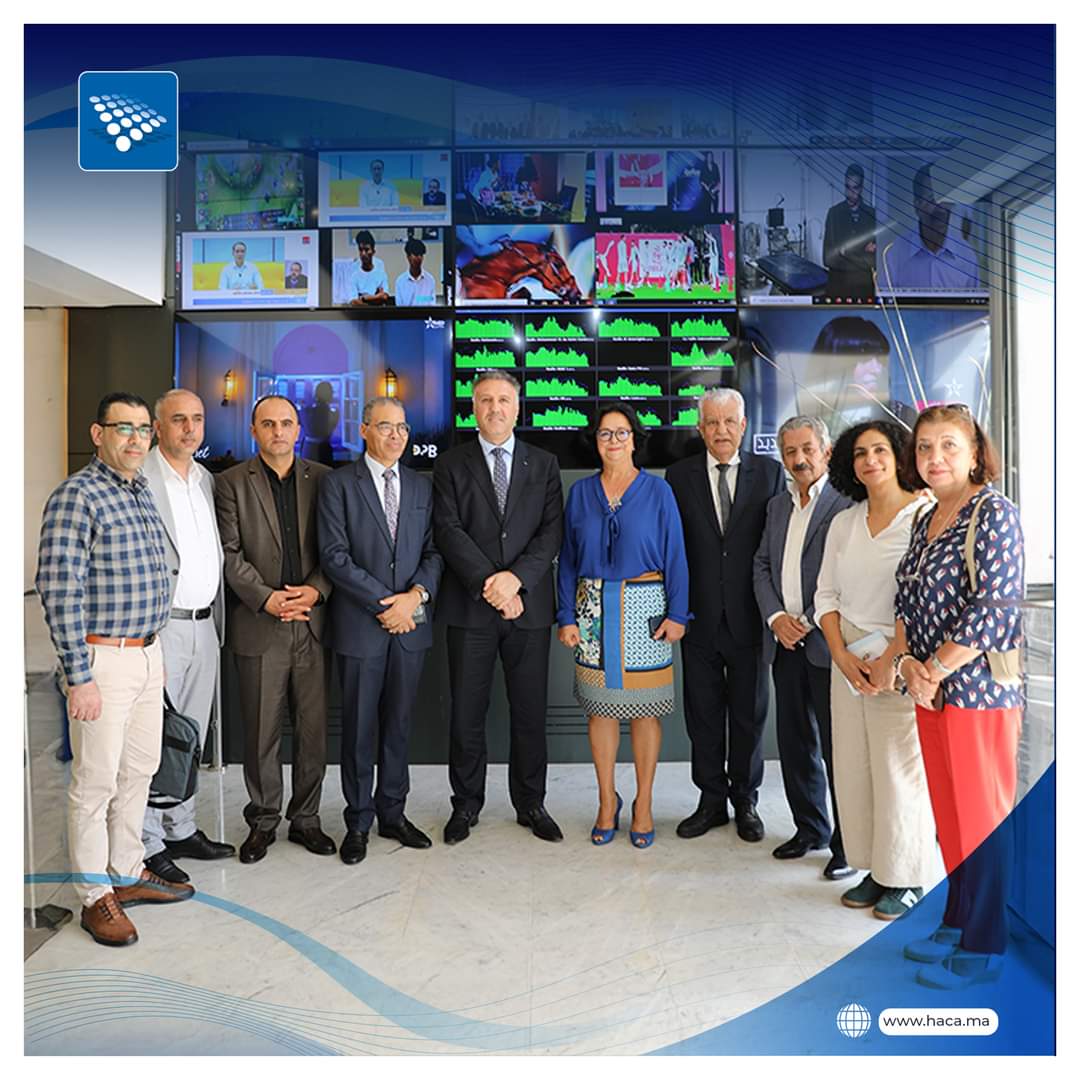 وزير الإعلام الفلسطيني في زيارة للهيئة العليا للاتصال السمعي البصري.
haca.ma/ar/node/7711/

Le ministre palestinien de l’information en visite à la Haute Autorité de la Communication Audiovisuelle.
haca.ma/fr/node/7709/