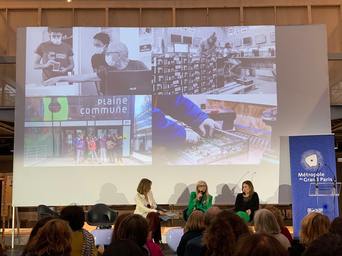 <a href="/ElisaYavchitz/">Elisa Yavchitz</a> <a href="/Est_Ensemble/">Est Ensemble</a> <a href="/cartonpleinasso/">Carton plein</a> C’est au tour de <a href="/PlaineCommune/">Plaine Commune</a> et <a href="/EmmausConnect/">Emmaüs Connect</a> de recevoir le Trophée « 2e vie des objets » pour leur plan stratégique pour l’inclusion numérique et la création de la 1re filière #ESS du réemploi des équipements numériques.