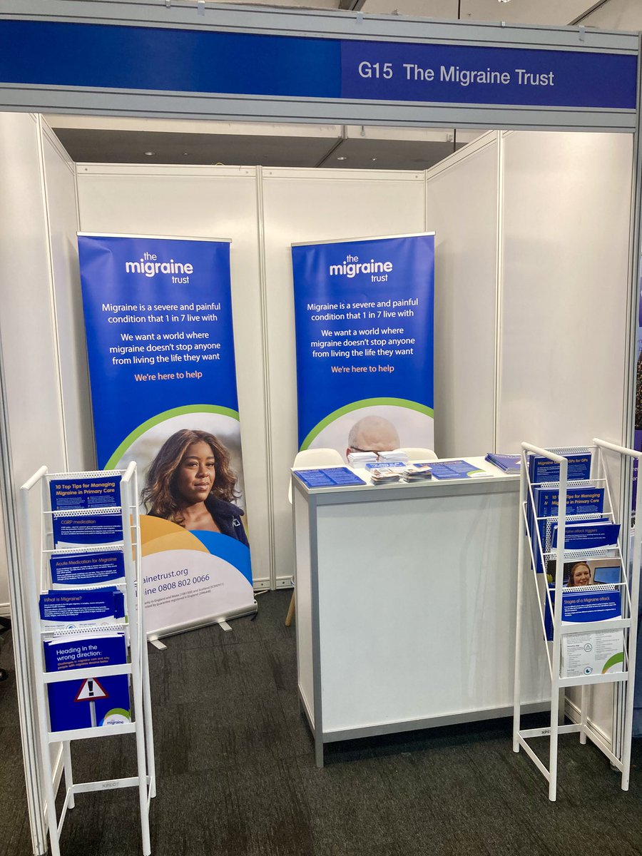 MigraineTrust's tweet image. At #RCGPAC? Come and find us at stand G15. We have resources for you and your patients and are keen to chat about how we can support your work