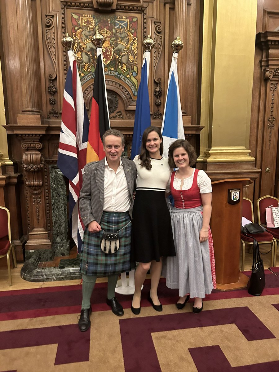 hsf_uk's tweet photo. What a delight to join the #GermanUnityDay celebrations in #Edinburgh hosted by Consul General @GermanCGEdin and Anna Schennach from the Bavarian gov’s London office, including a rendition of ‘High Cathedral’ in a throwback to how the #TartanArmy charmed the Germans this summer⚽️ https://t.co/iVrvQ4i9Ya