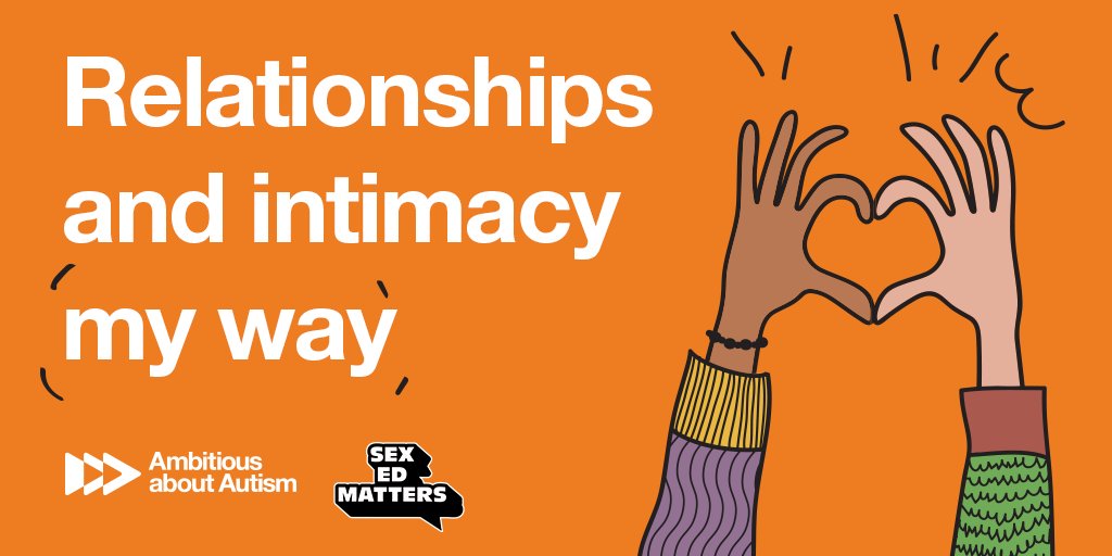 Ambitious about Autism (@ambitiousautism) on Twitter photo We’ve been working with our Ambitious Youth Network and <a href="/sexedmattersuk/">Sex Ed Matters</a> to launch a new resource, ‘Relationships and intimacy my way, an autistic perspective’ which is packed with blogs and audio recordings created by autistic young people about relationships and intimacy. We’ve been working with our Ambitious Youth Network and <a href="/sexedmattersuk/">Sex Ed Matters</a> to launch a new resource, ‘Relationships and intimacy my way, an autistic perspective’ which is packed with blogs and audio recordings created by autistic young people about relationships and intimacy.