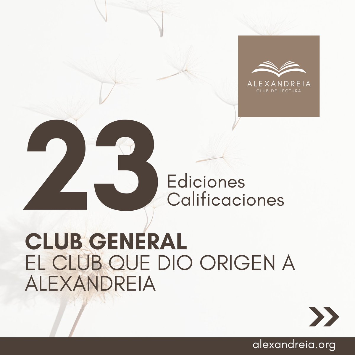 Club de Lectura Alexandreia tweet media