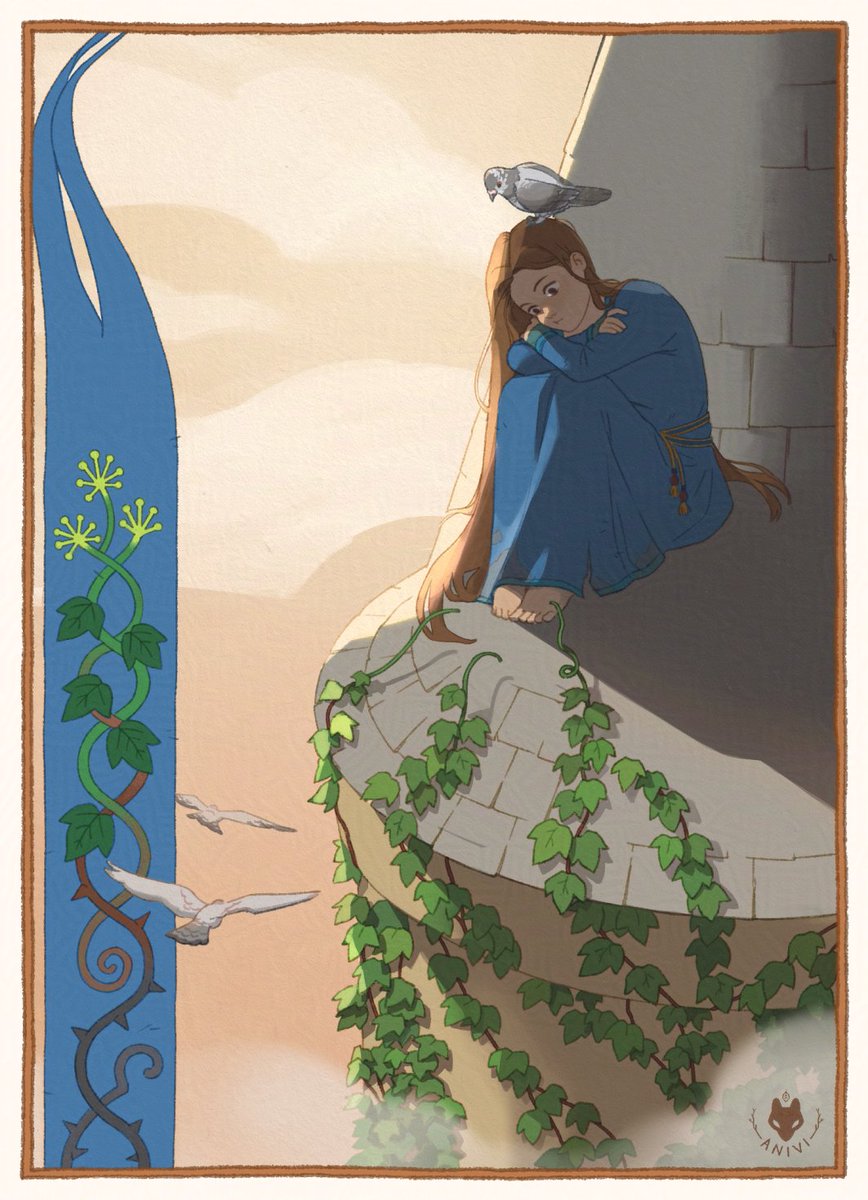Tower.
"At least, the princess thought, she would finally learn what the ivy would do once it had caught up to her."

#wisptober #wisptober2024