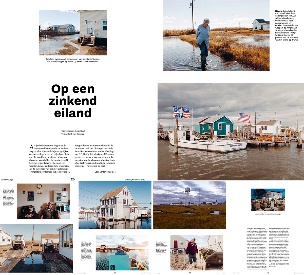 panospictures's tweet photo. Jonas Kako's story Trump Island, about a conservative community threatened by rising sea levels, has been published in Wordt Vervolgd - the Amnesty International magazine in the Netherlands . The full story can be seen on Panos' website: https://t.co/uch3qQwFAg https://t.co/MMc9mYATcp