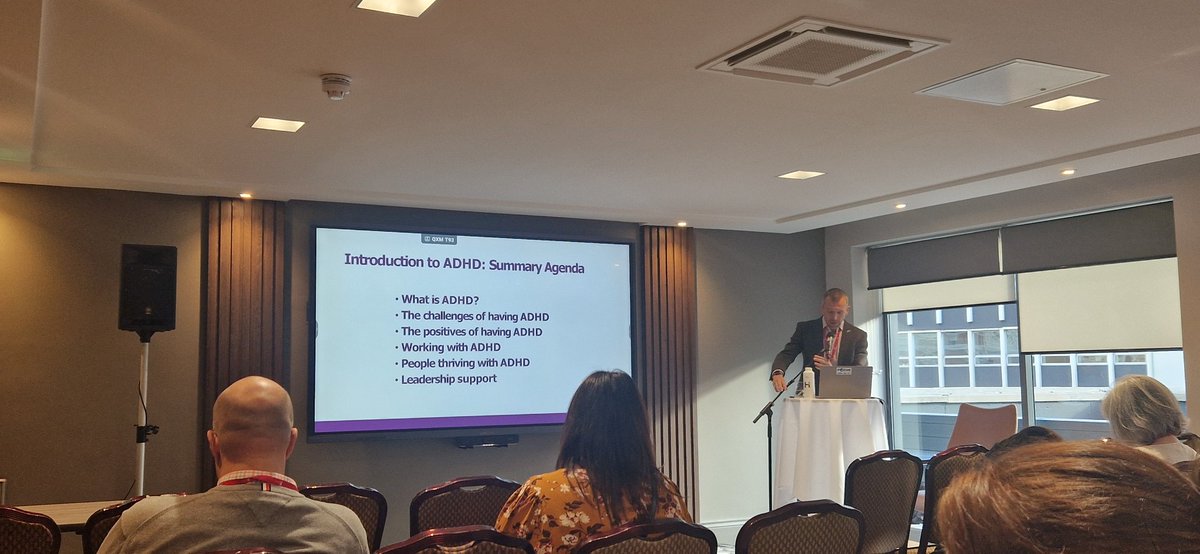 And we're off <a href="/HPMA_National/">HPMA</a> Conference Day 1! Looking forward to this session with Neil Mankey from <a href="/ADHDUKcharity/">ADHD UK</a> We need more understanding and support in the workplace for people with ADHD #Neurodiversity #Equality <a href="/HPMA_NI/">HPMA NI</a>