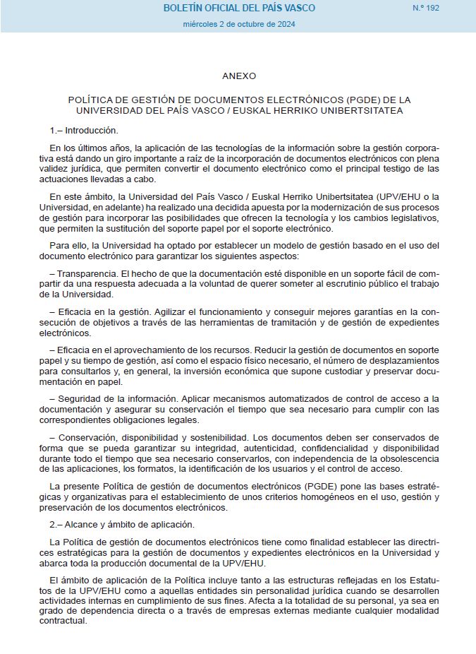 artxibo's tweet photo. Publicados en el #BOPV  el Reglamento de #archivo y gestion documental de la UPV/EHU @upvehu  y su Política de Gestión de Documentos Electrónicos #PGDE 

https://t.co/WGJ2SbRr8i

https://t.co/0YpFUjXghJ https://t.co/0HPzEfTS9i