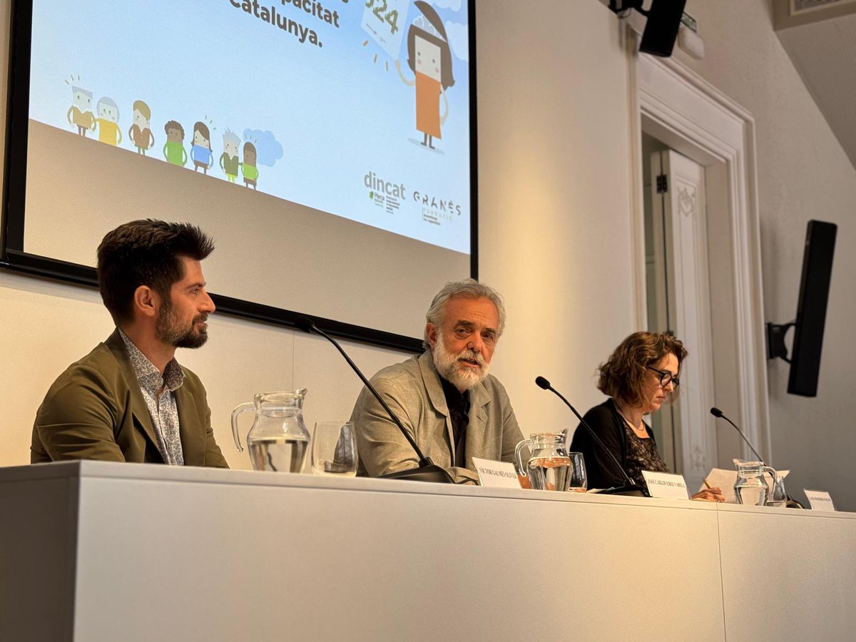 🔔 Iniciem la presentació del 2n informe de la situació de les persones amb discapacitat intel·lectual a Catalunya! 

🟠 "La realitat del col·lectiu està molt allunyada, en termes de drets" comenta José Carlos Eiriz, president de Dincat.