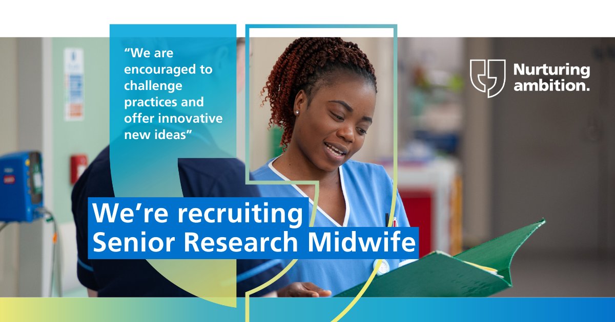 Careers at Gloucestershire Hospitals (@gloshos_careers) on Twitter photo 📢 We're excited to be recruiting a Senior Research Midwife (Band 6) to join our team <a href="/gloshospitals/">Gloucestershire Hospitals NHS Foundation Trust</a>
Work alongside the Research Delivery Team and to contribute towards the set-up of research studies within the wider teams. Read more and apply now 🔗 bit.ly/4h47nT1 📢 We're excited to be recruiting a Senior Research Midwife (Band 6) to join our team <a href="/gloshospitals/">Gloucestershire Hospitals NHS Foundation Trust</a>
Work alongside the Research Delivery Team and to contribute towards the set-up of research studies within the wider teams. Read more and apply now 🔗 bit.ly/4h47nT1