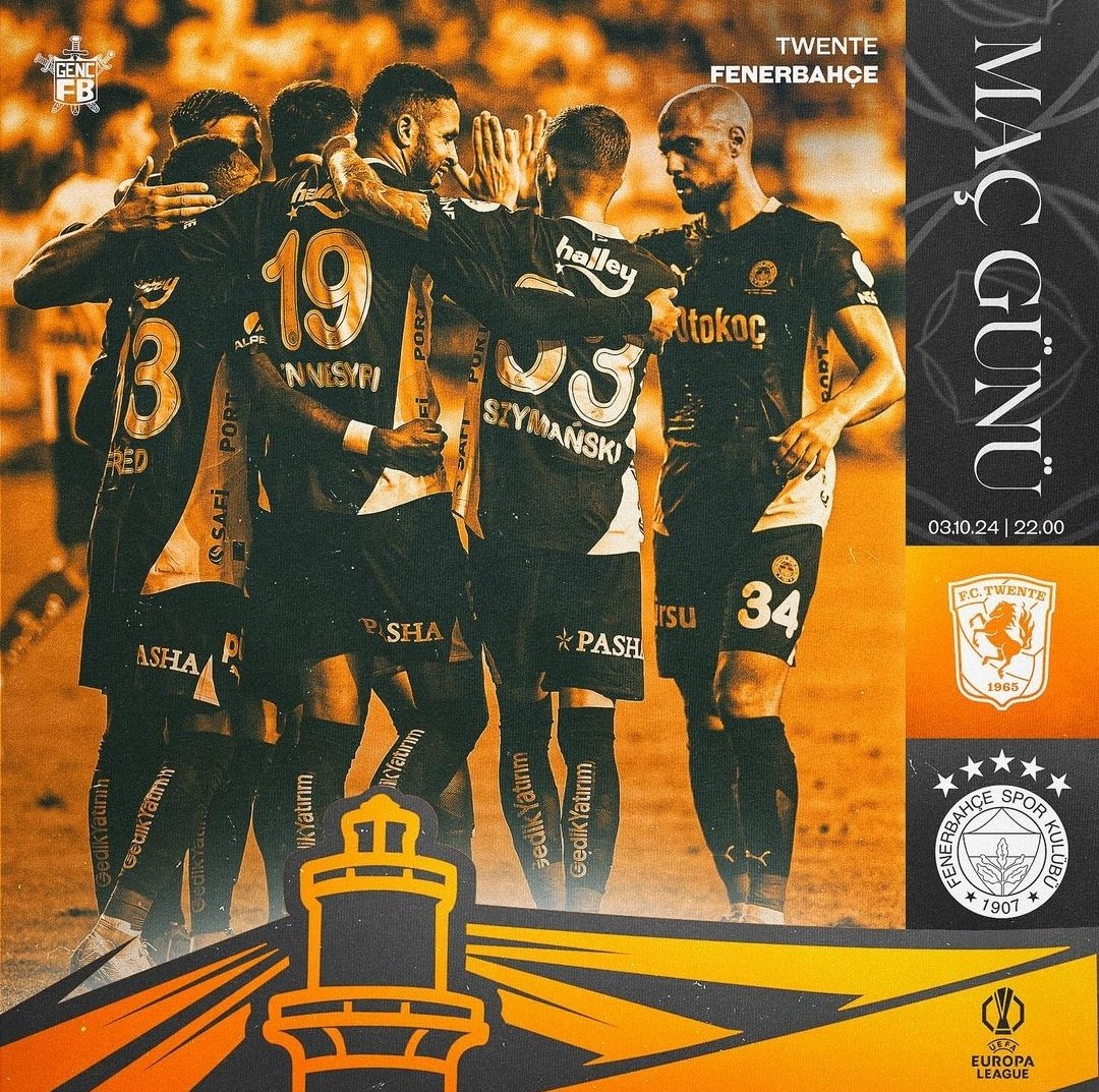 Twente 🆚 Fenerbahçe 
🏟️ Twente Stadyumu 
🗓️03.10.2024
🕘22.00

📷<a href="/gencfborg/">Genç Fenerbahçeliler</a>