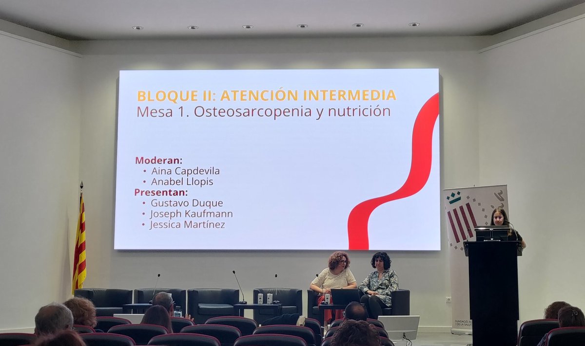 Geriatria | Hospital del Mar (@geriatriamar) on Twitter photo Continuem amb la segona taula sobre osteosarcopènia i nutrició 🦴💪🏽
<a href="/ainacare/">Aina Capdevila-Reniu</a>
#AnabelLlopis
<a href="/DrGustavoDuque/">Gustavo Duque</a>
<a href="/JessicaMartRo/">Jéssica Martínez</a>
#JosephKaufmann
#JornadaOrtogeriatria2024
<a href="/SCGiG/">SCGiG</a> Continuem amb la segona taula sobre osteosarcopènia i nutrició 🦴💪🏽
<a href="/ainacare/">Aina Capdevila-Reniu</a>
#AnabelLlopis
<a href="/DrGustavoDuque/">Gustavo Duque</a>
<a href="/JessicaMartRo/">Jéssica Martínez</a>
#JosephKaufmann
#JornadaOrtogeriatria2024
<a href="/SCGiG/">SCGiG</a>