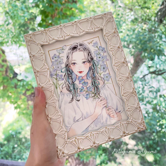 個展 #ミンティマリン展 のWeb shopを開催中ですジークレー複製画等の受注生産は10/6(日)までツリーに新作を載せます 