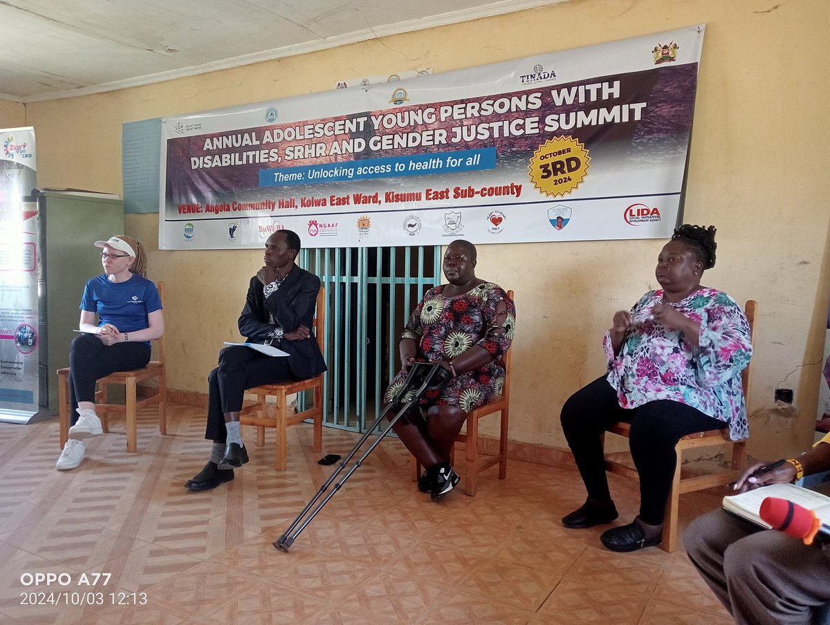 Panel Discussion is on. Theme: "unlocking access to health for all"
Every Kenyan citizen has the right to access health services irrespective of their disabilities.

 #AYPWDSummit2024