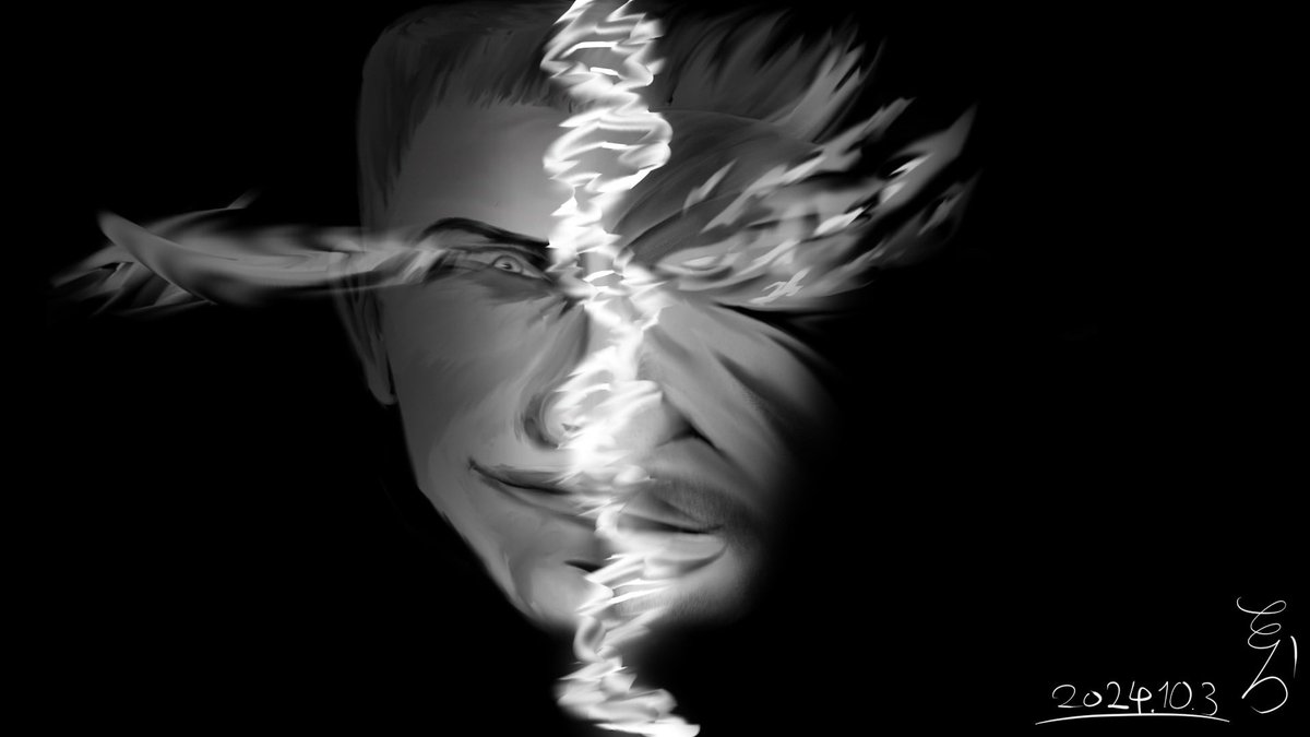 sky_of_spring_t's tweet photo. これが描きたかった完成系

間にあるのはDNA的な何かです。 https://t.co/9OKRfGSIME