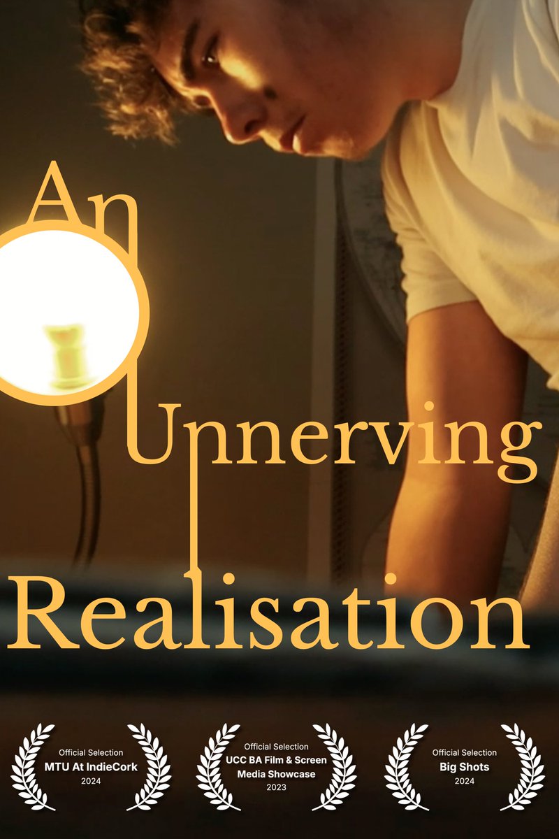 SeanLeahyFilm's tweet photo. Iโm excited to announce that my short film, โAn Unnerving Realisation,โ has been selected for the Artist Film programme at the upcoming IndieCork Film Festival.
It will be screened on October the 8th in the Rory Gallagher Theatre at MTU from 1 - 2 PM.
#IndieCork #FilmInCork https://t.co/RKmi8wK2Aa