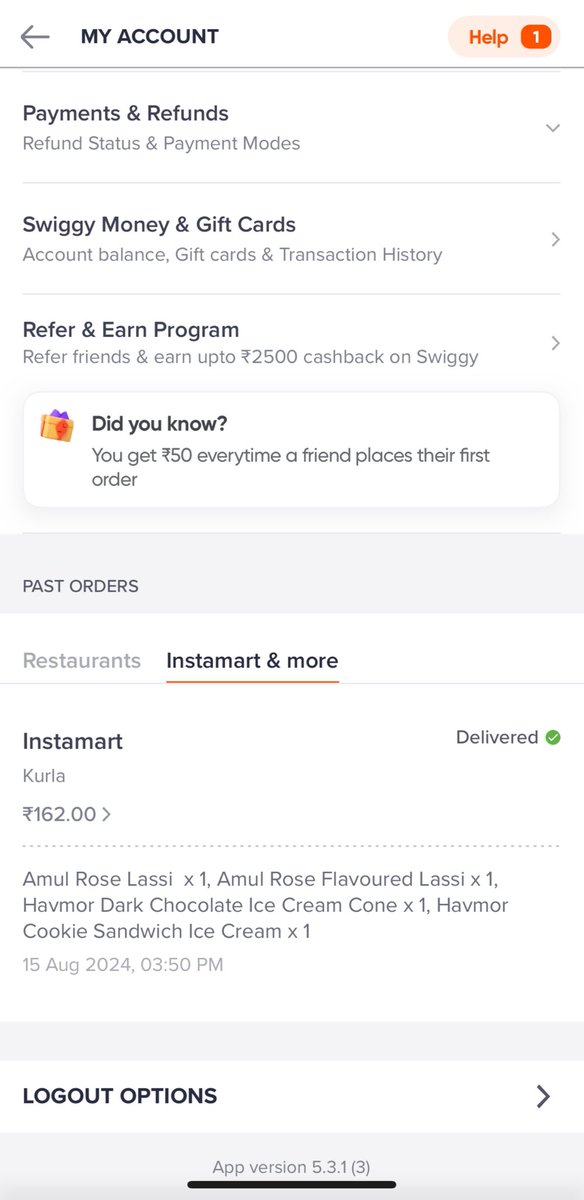 bhukapyasabeard's tweet photo. @Swiggy @SwiggyCares 
I can’t see any orders details older than August 15 2024. I mailed on instamartsupport@swiggy.in, connected with chat, on call still no resolution. 
Phone used - 7208296643
I am just getting extensions and no resolution.  It’s been more than weeks. https://t.co/Taa8nRkNmS