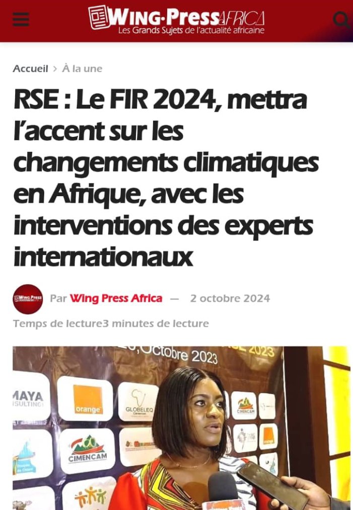 forum_rse's tweet image. Co-organisé par @Kbefoundation et @RootsSuitsEmpwr, le Forum International sur la Responsabilité Sociétale des Entreprises va accueillir du 17 au 18 Octobre à Douala, plus de 100 délégations venues de plusieurs pays dans le monde.
👇🏾👇🏾👇🏾👇🏾👇🏾👇🏾👇🏾👇🏾👇🏾👇🏾👇🏾

wingpressafrica.com/rse-le-fir-202…