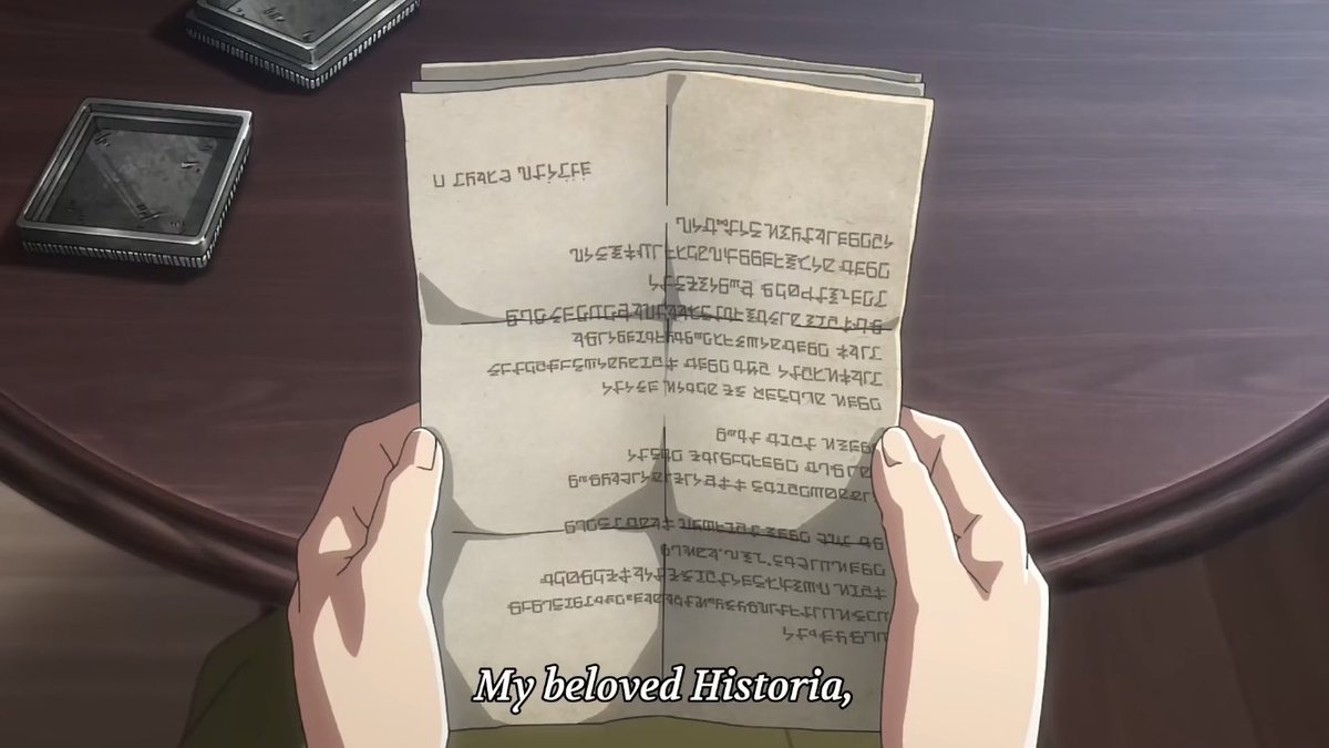 cadbanality's tweet photo. to my beloved historia,
with love,
from the bottom of the sea.
#YumiHisu #Erehisu #SaveHistoria #SaveYmir #SaveEren #CompleteAoT https://t.co/JjmmSCQDn7