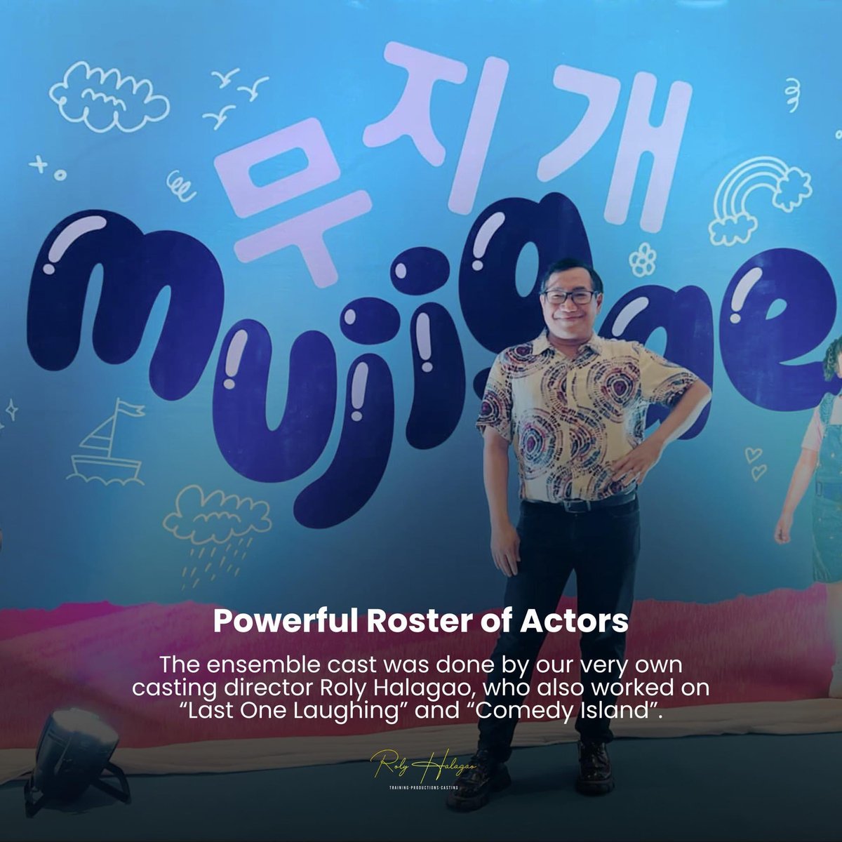 IN CASE YOU MISSED:

UxS Inc.,  lit the limelight in their comeback drama film Mujigae. The ensemble cast was done by our very own casting director <a href="/RolyHalagao/">Roly Halagao</a> , who also worked on “Last One Laughing” and “Comedy Island”.

Exclusively in SM Cinemas starting October 9!