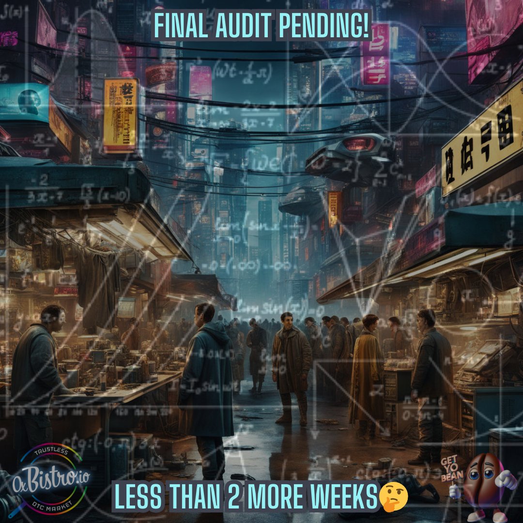 The <a href="/0xBISTROio/">Bistro OTC</a> OTC platform is currently undergoing its final audit. Upon completion, we will proceed with deployment and testing on the mainnet, with plans to make it public on #PulseChain shortly thereafter, followed by a release on #Ethereum 🤝🪄🍻