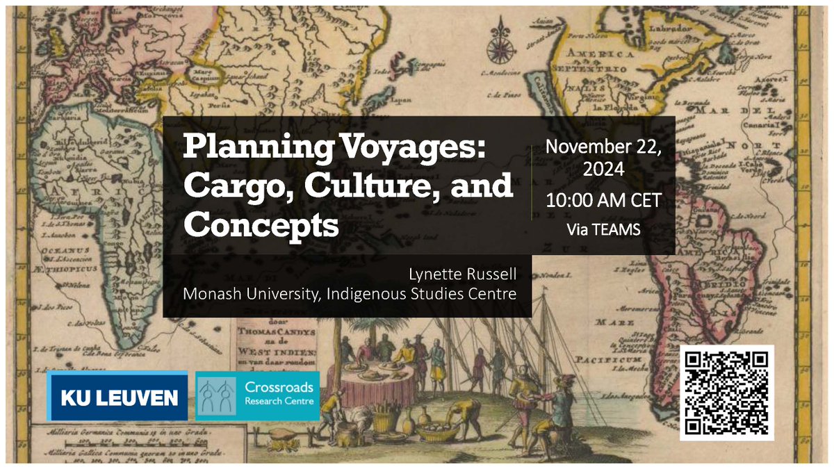 This fall, we will feature two talks in our #Transpacific lecture series, with speakers Cuauhtémoc Villamar and Lynette Russell. Check out the dates 📅and details below, along with the Teams links to join 👉shorturl.at/rDVyi