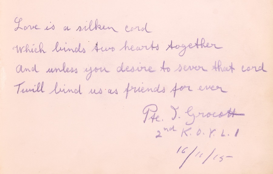 BerksArchives's tweet photo. On #NationalPoetryDay we wanted to share one of our favourite poems from Alice Shorter’s autograph book during her time as a nurse at St Luke’s Auxiliary Hospital, Reading, in WWI. This lovely poem about love and friendship is one of many that can be found in the book. https://t.co/uUiKgn5O66