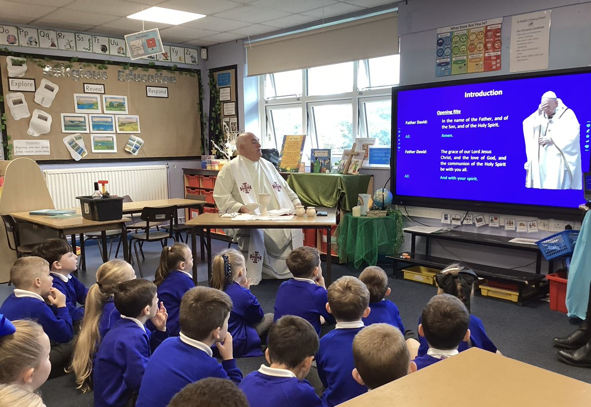 Thank you to Father David for celebrating Mass with Year 2 and some of our parishioners <a href="/StBrigidsCPS/">St Brigid's Catholic Primary School</a>